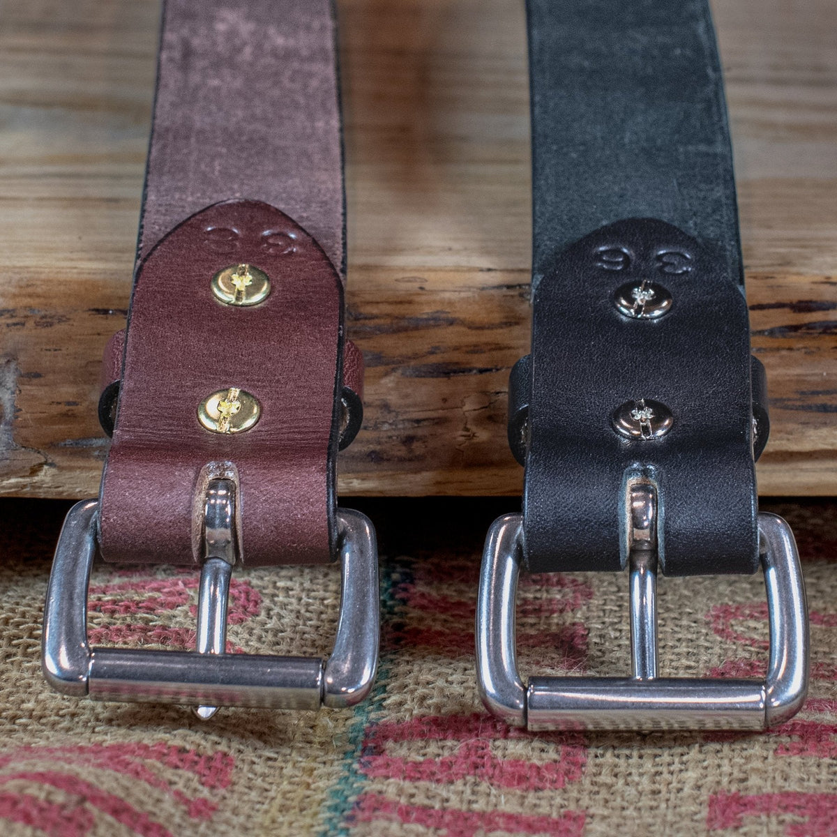 The Workhorse: Max Thickness Harness Brown Leather Belt - 1.5" - TheBeltShoppe.com