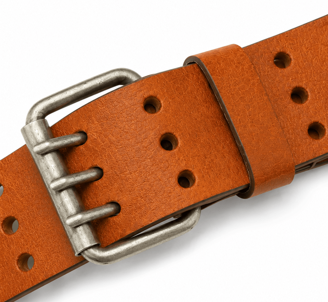 Triple Prong Leather Belt - Crazy Horse Tan - TheBeltShoppe.com